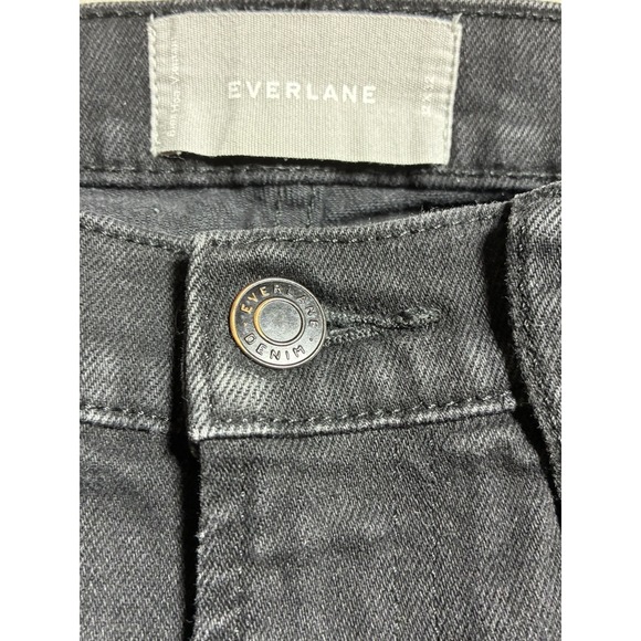 EVERLANE Jeans Men's 32 Black The Slim Jean Stretch Ankle Hemmed 32x27 *altered - Picture 3 of 9